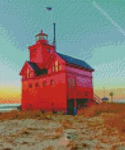 Holland Michigan Lighthouse Diamond Painting