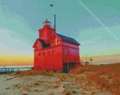 Holland Michigan Lighthouse Diamond Painting