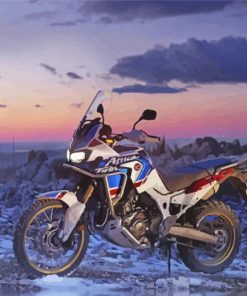 Honda Africa Twin Motorcycle Diamond Painting