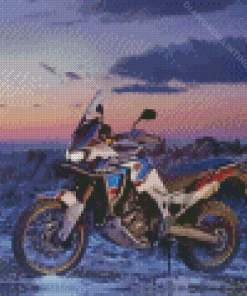 Honda Africa Twin Motorcycle Diamond Painting