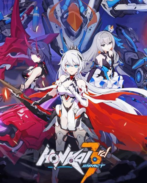 Honkai Game Poster Diamond Painting