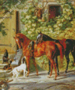 Horses By Adam Albrecht Diamond Painting