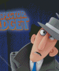 Inspector Gadget Character Poster Diamond Painting