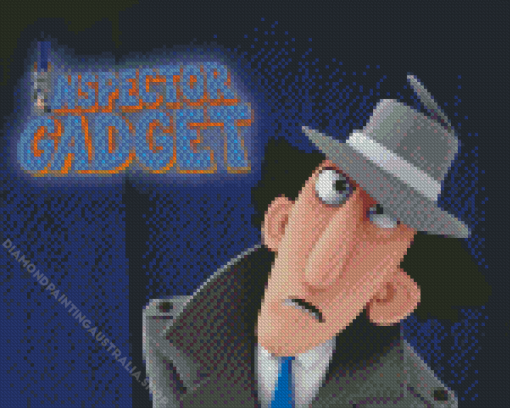 Inspector Gadget Character Poster Diamond Painting