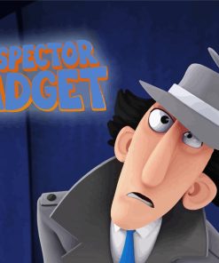 Inspector Gadget Character Poster Diamond Painting