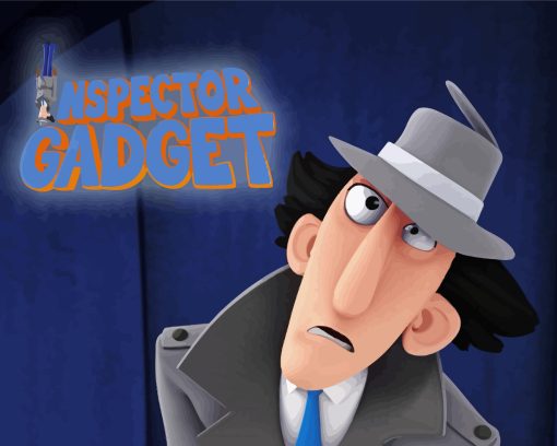 Inspector Gadget Character Poster Diamond Painting