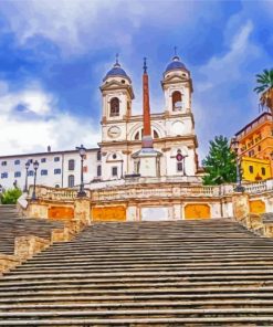 Italy Rome The Spanish Steps Diamond Painting