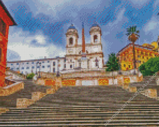 Italy Rome The Spanish Steps Diamond Painting