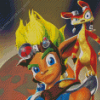 Jak and Daxter Characters Diamond Painting