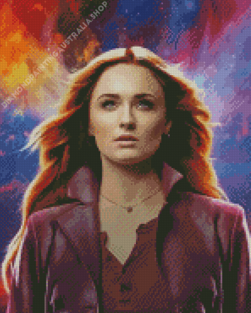 Jean Grey Dark Phoenix Diamond Painting