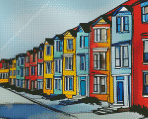 Jellybean Houses Diamond Painting