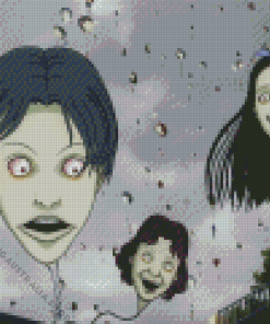 Junji Ito Maniac Hanging Balloon Diamond Painting