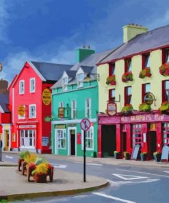 Kerry Town Buildings Diamond Painting