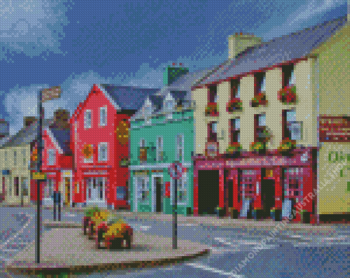 Kerry Town Buildings Diamond Painting