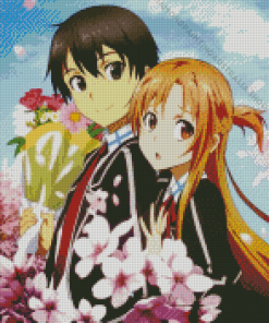 Kirito Asuna Diamond Painting