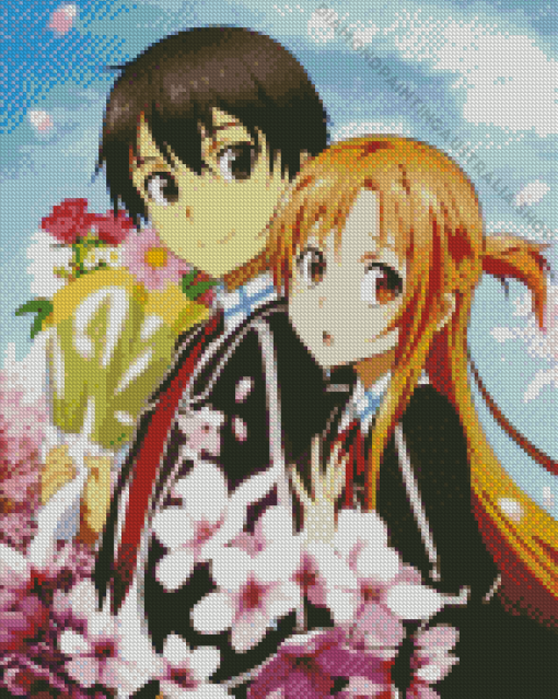 Kirito Asuna Diamond Painting