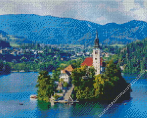 Lake bled Diamond Painting