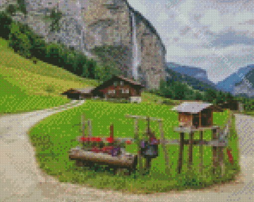 Lauterbrunnen Switzerland Diamond Painting