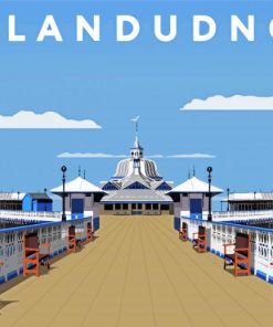 Llandudno Pier Poster Diamond Painting