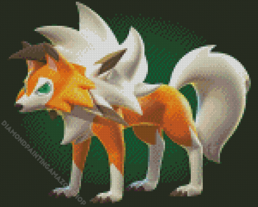 Lycanroc Diamond Painting