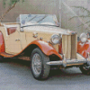 MG TD Antique Car Diamond Painting