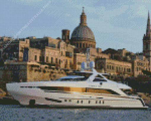 Malta Yacht Diamond Painting