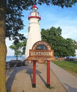 Marblehead Lighthouse State Park Diamond Painting