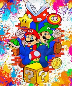 Mario Adventure Movie Diamond Painting