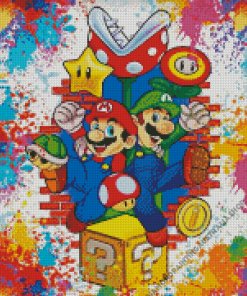 Mario Adventure Movie Diamond Painting