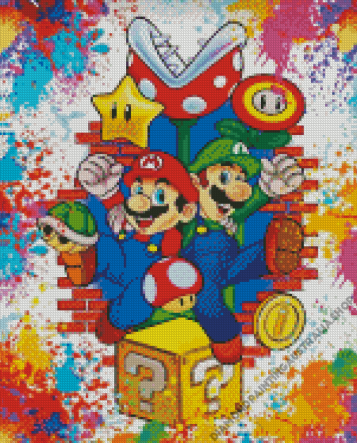 Mario Adventure Movie Diamond Painting