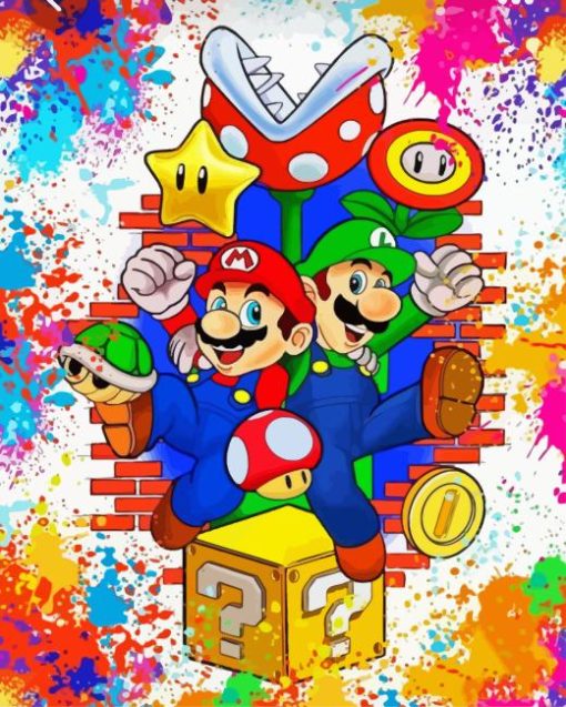 Mario Adventure Movie Diamond Painting