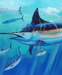 Marlin Fish Underwater Diamond Painting