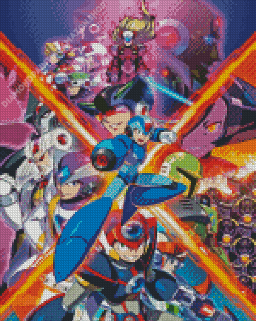 Mega Man X Diamond Painting