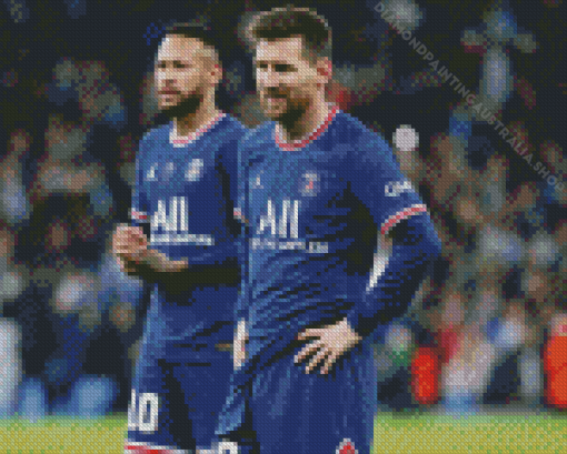 Messi And Neymar Diamond Painting