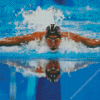 Michael Phelps Swimming Diamond Painting