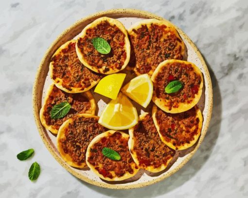 Mini Lahmacun Pizzas Diamond Painting