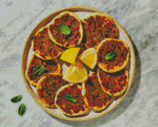 Mini Lahmacun Pizzas Diamond Painting