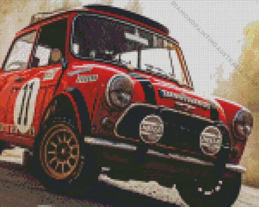 Mini Rally Car Diamond Painting