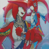 Mipha and Sidon Diamond Painting