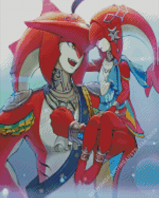 Mipha and Sidon Diamond Painting