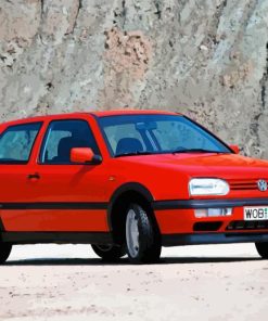 Mk3 Red Golf Diamond Painting