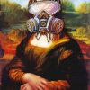 Mona Lisa with Mask Diamond Painting