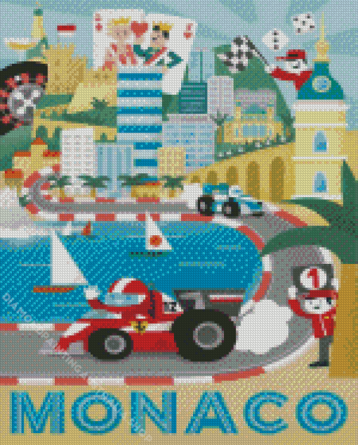 Monaco Grand Prix Diamond Painting