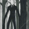 Monochrome Slenderman Diamond Painting