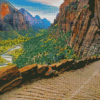 Mountain Trails Landscape Diamond Painting