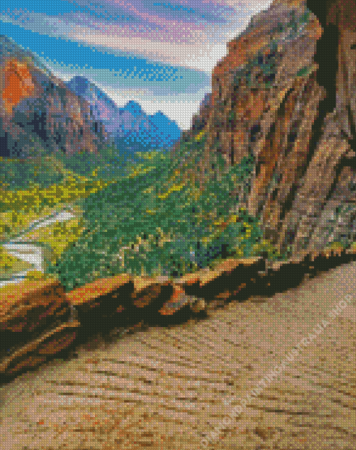 Mountain Trails Landscape Diamond Painting