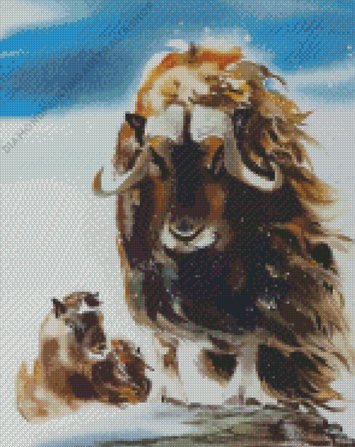 Muskox Art Diamond Painting