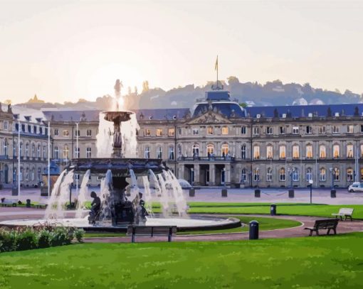 New Palace In Stuttgart Diamond Painting