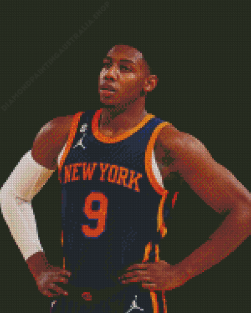 New York Knicks Player RJ Barrett Diamond Painting