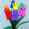 Origami Tulips Bouquet Diamond Painting